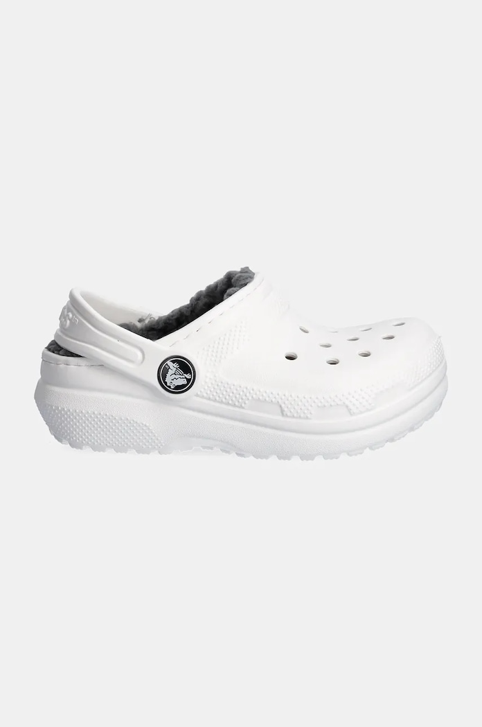 Детски чехли Crocs CLASSIC LINED CLOG 207009.CLASSIC.LINED.CL бял AW24