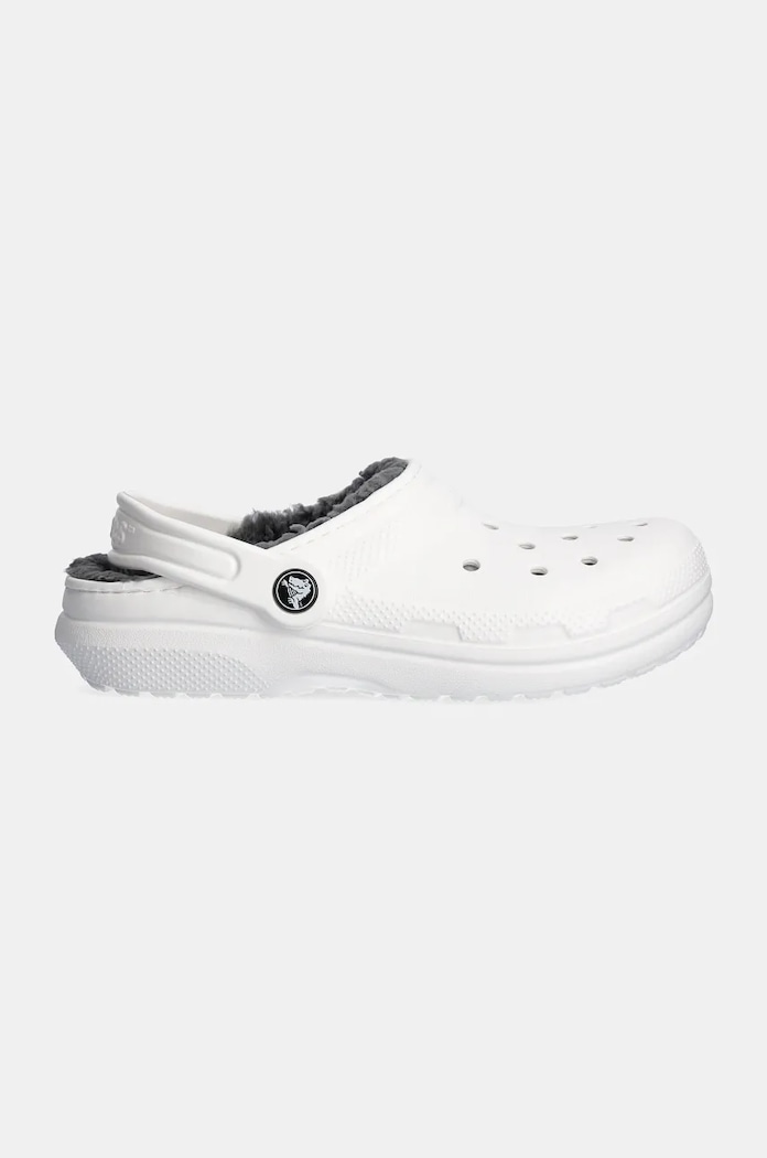 Παιδικές παντόφλες Crocs CLASSIC LINED CLOG 207010.CLASSIC.LINED.CL λευκό AW24