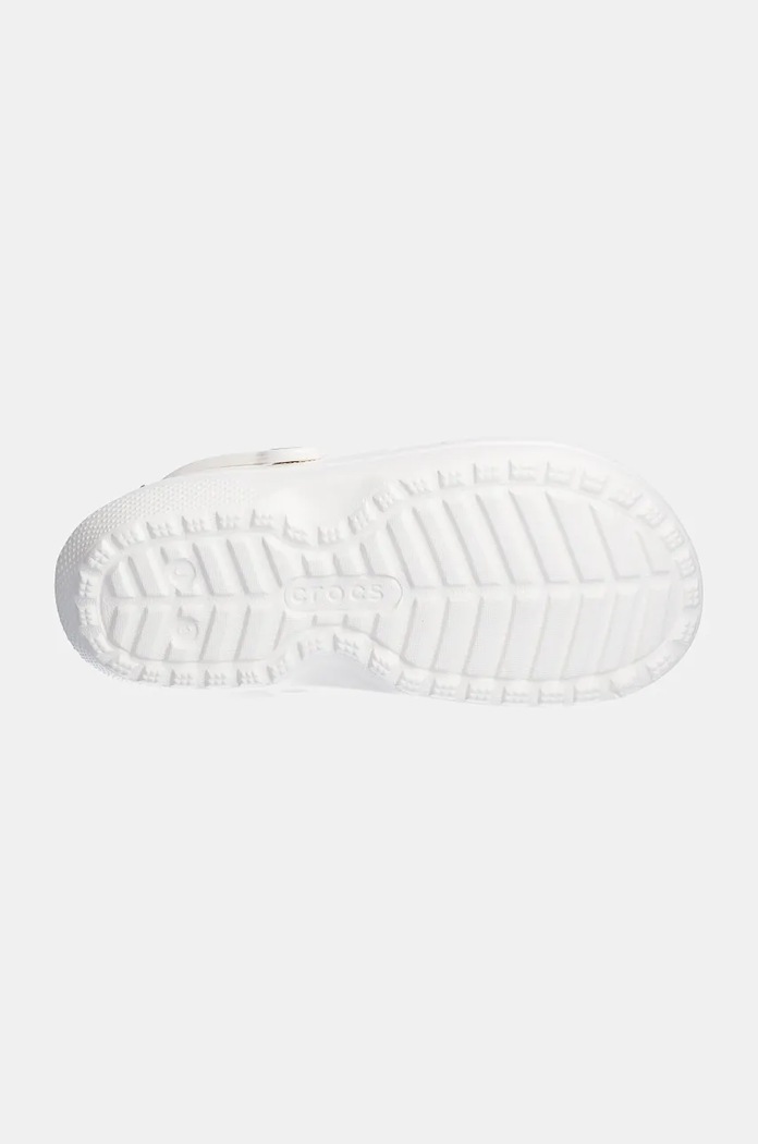 Παιδικές παντόφλες Crocs CLASSIC LINED CLOG 207010.CLASSIC.LINED.CL λευκό