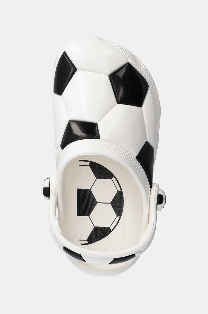 Dječje natikače Crocs CLASSIC SOCCER BALL CLOG bijela 210023.CLASSIC.SOCCER