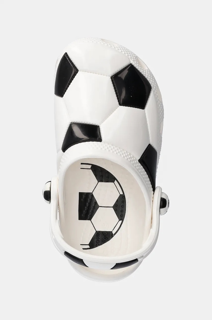 Dječje natikače Crocs CLASSIC SOCCER BALL CLOG bijela 210023.CLASSIC.SOCCER