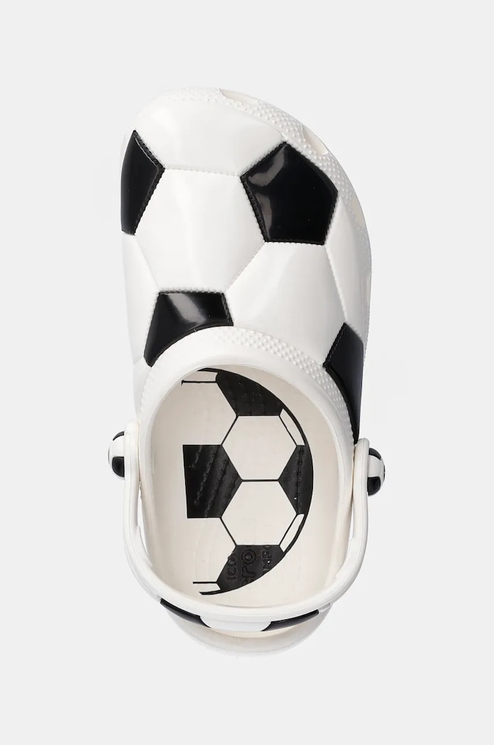 Crocs slapi copii CLASSIC SOCCER BALL CLOG alb 210157.CLASSIC.SOCCER