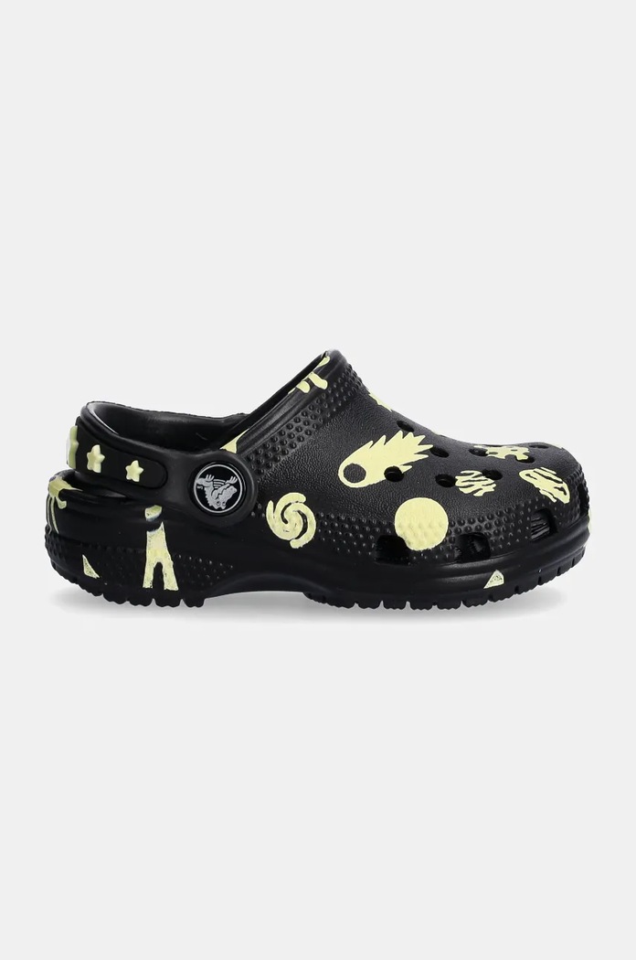 Dječje natikače Crocs CLASSIC GLOW SPACE CLOG 210358.CLASSIC.GLOW.SPA crna AW24