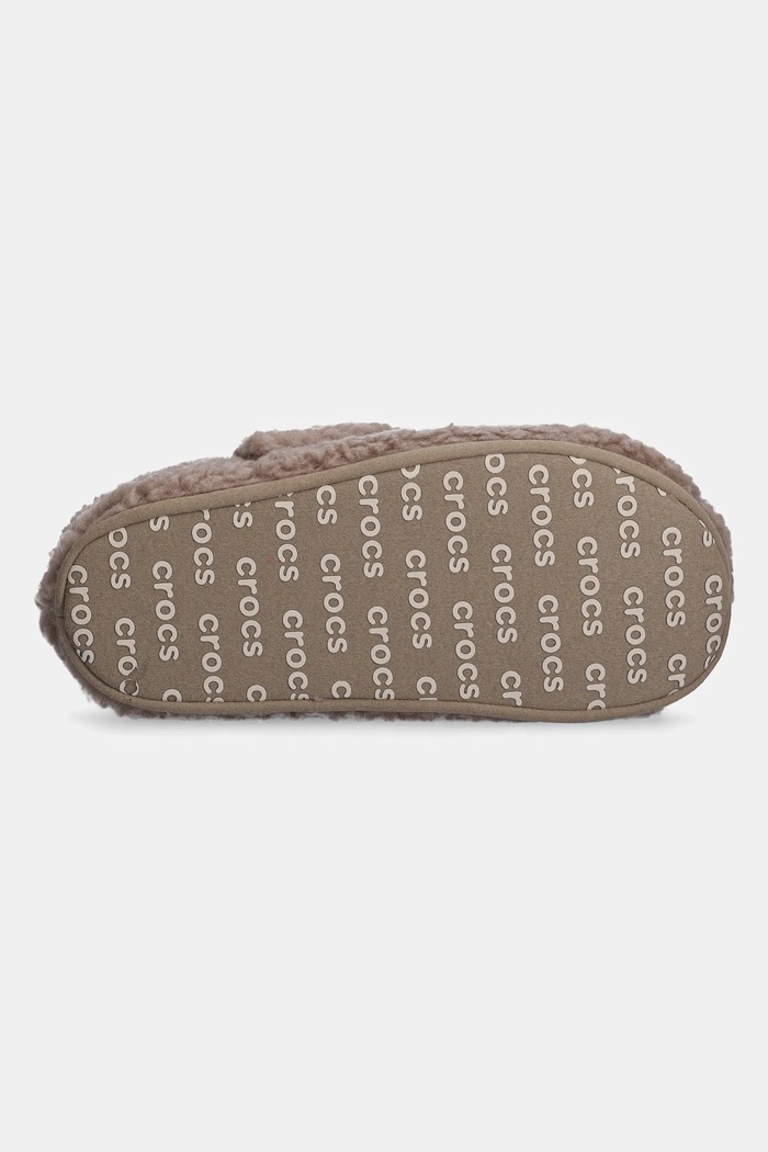 Детски пантофи Crocs CLASSIC COZZZY SLIPPER 210856.CLASSIC.COZZZY.S зелен