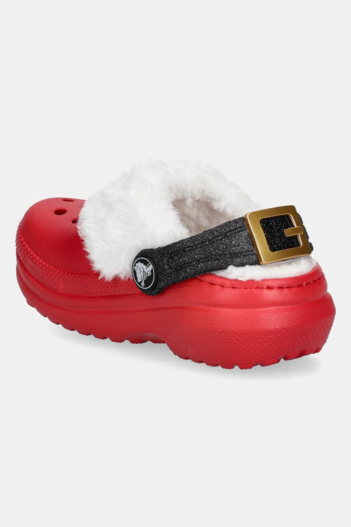 CHLAPEC Dětské pantofle Crocs CLASSIC LINED SANTA CLOG 210932.CLASSIC.LINED.SA červená