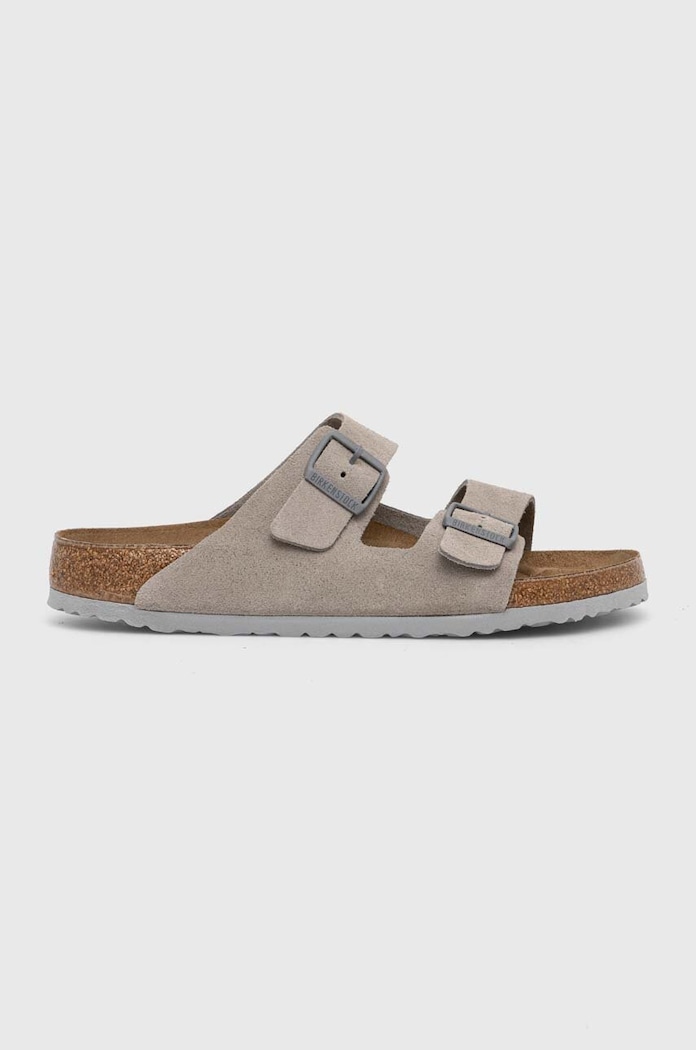 Birkenstock Semišové šľapky Birkenstock Arizona 1027749.StoneCoin sivá SS25