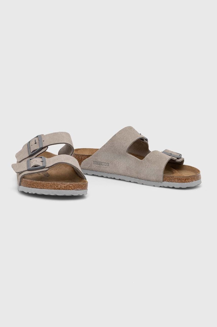 Semišové šľapky Birkenstock Arizona Birkenstock 1027749.StoneCoin sivá