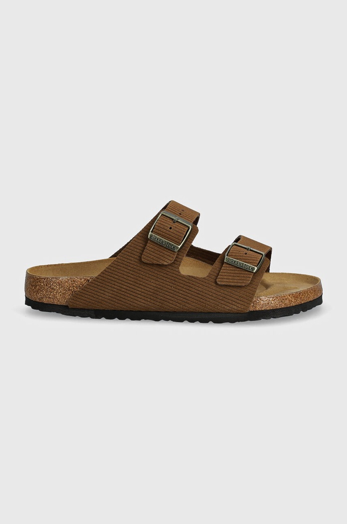 Semišové pantofle Birkenstock Arizona 1028280 hnědá AW24