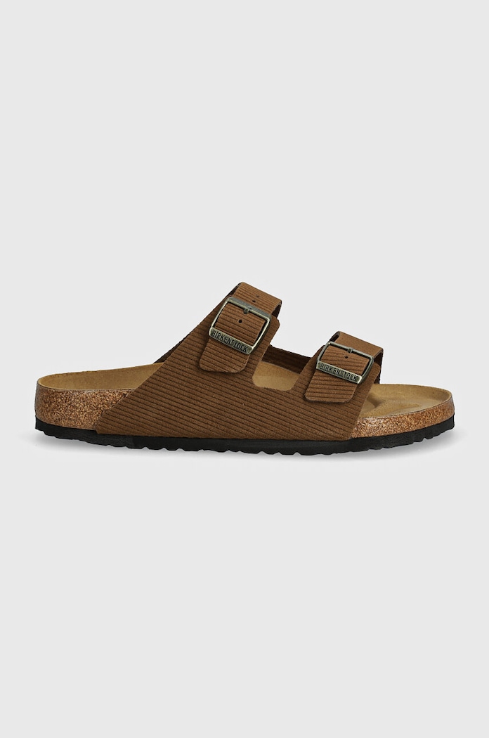 Semišové pantofle Birkenstock Arizona 1028280 hnědá AW24