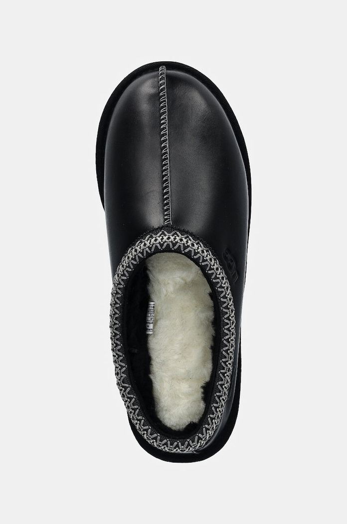 Kožené papuče UGG Tasman Lthr Regen černá 1163890.BLK
