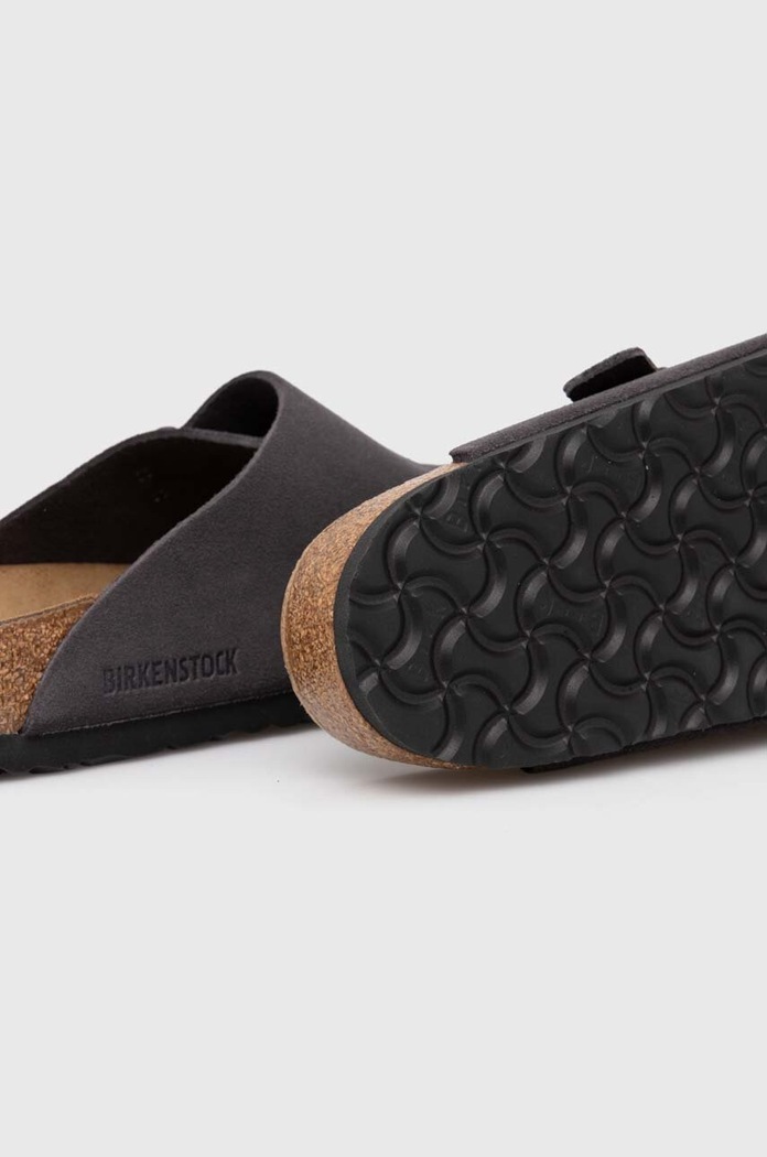 Semišové šľapky Birkenstock Zürich Birkenstock sivá 1028586