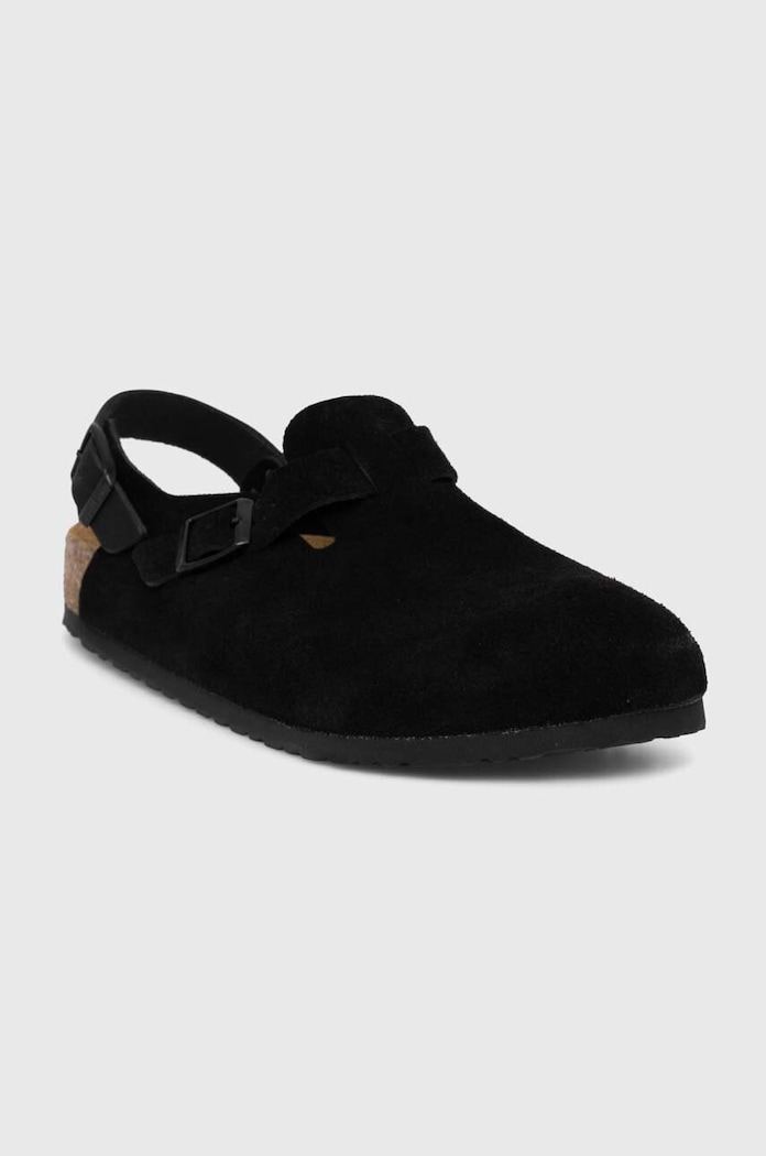 Natikače od brušene kože Birkenstock Tokio 1028337 crna AW24