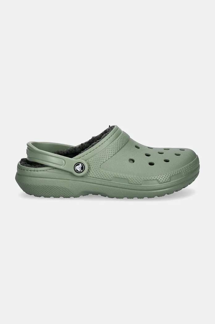 Crocs ciabatte slide Classic Lined Clog 203591.3WP verde AW25