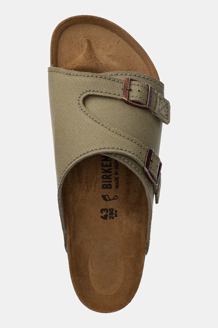 Birkenstock klapki Zürich zielony 1028755