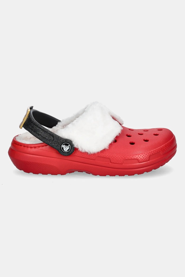 Crocs papuci de casa Classic Lined Santa Clog 210933.6WE rosu AW24