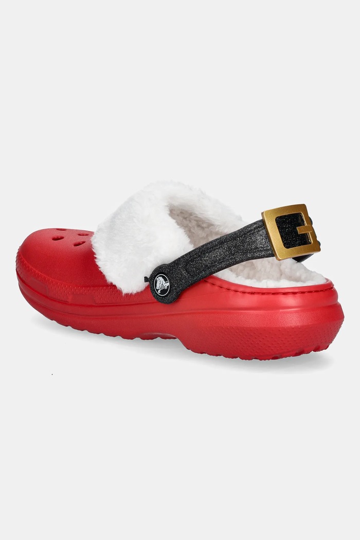 Încălțăminte Crocs papuci de casa Classic Lined Santa Clog 210933.6WE rosu