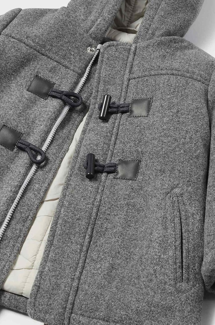 Детско палто Mayoral 2471.3A.Baby.9BYH сив AW24