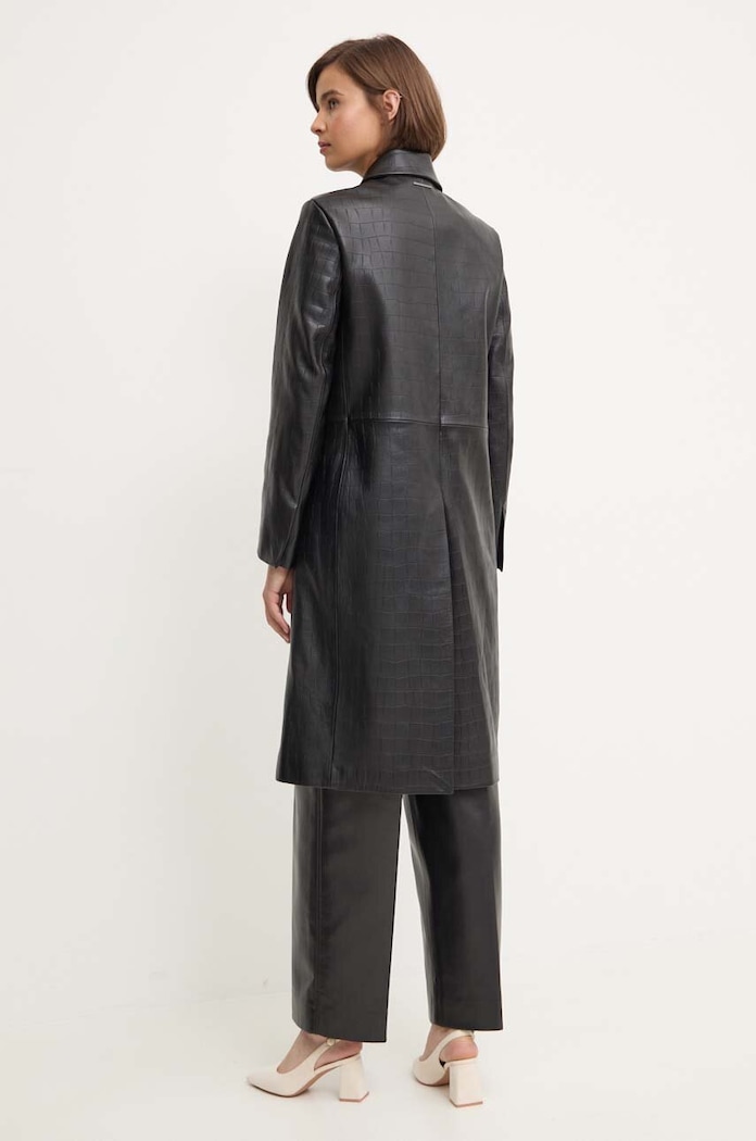 Oblečenie Kožený kabát Calvin Klein K20K207081 čierna