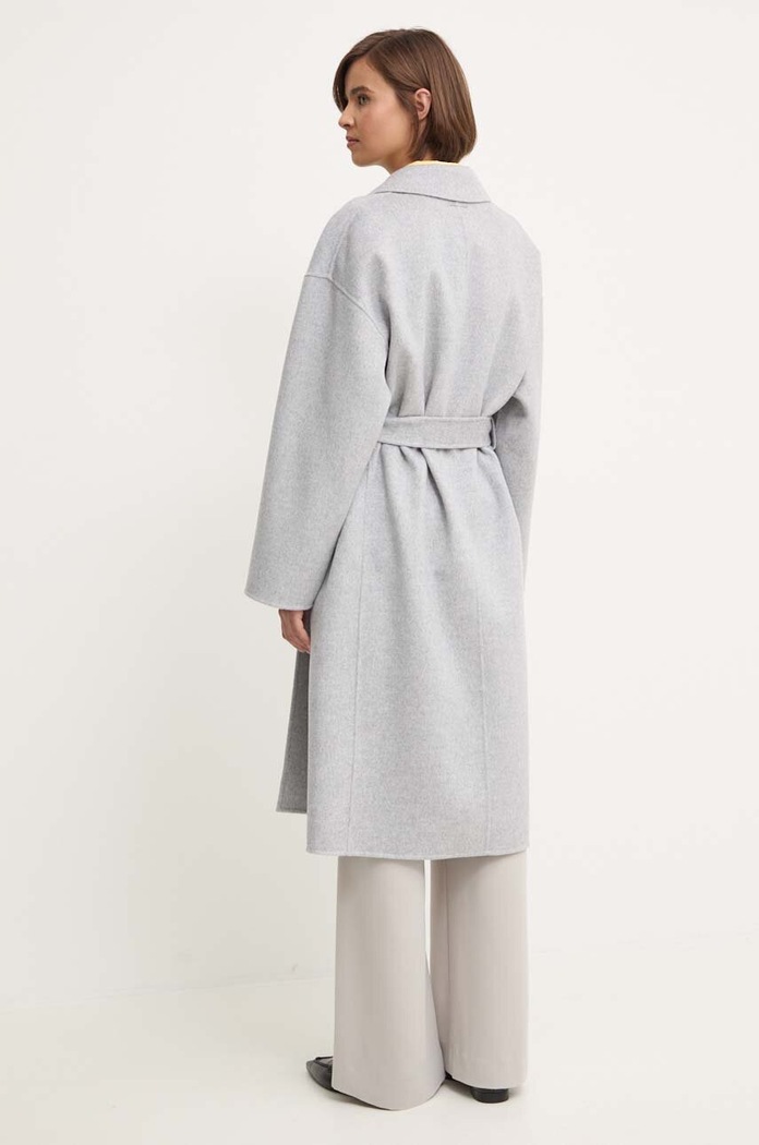 Oblečení Vlněný kabát Calvin Klein K20K207089 šedá