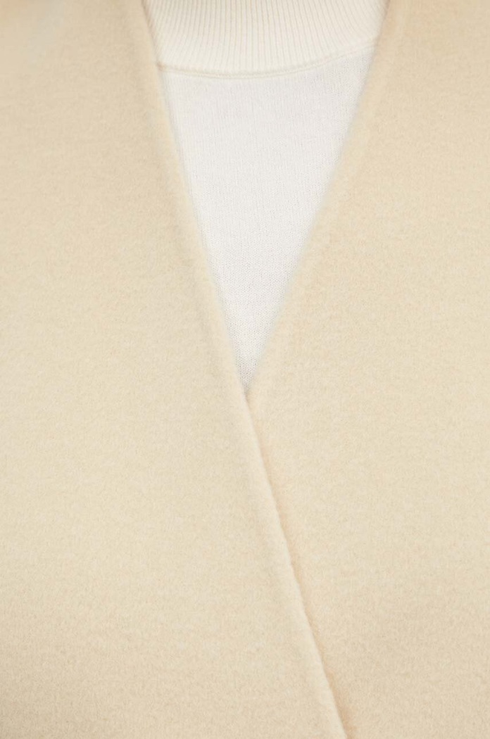 Weekend Max Mara płaszcz wełniany 2425016011600 beżowy