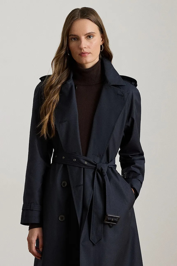 Odzież Lauren Ralph Lauren trencz 297951259 granatowy