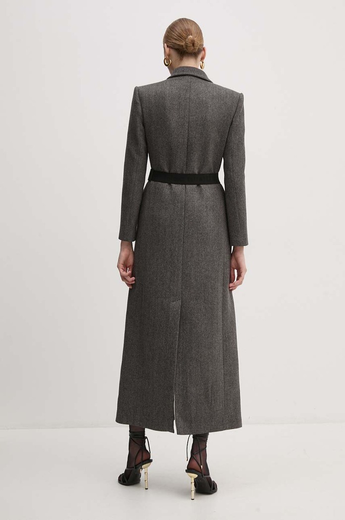 Oblečenie Kabát Elisabetta Franchi CP00246E2 sivá