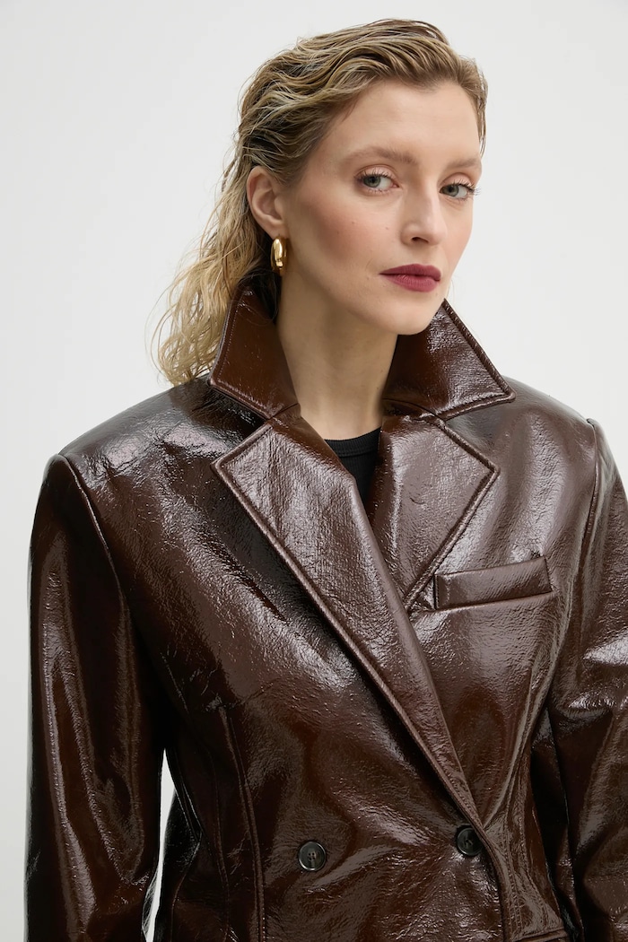 Herskind płaszcz wełniany Ultra 5379149 brązowy