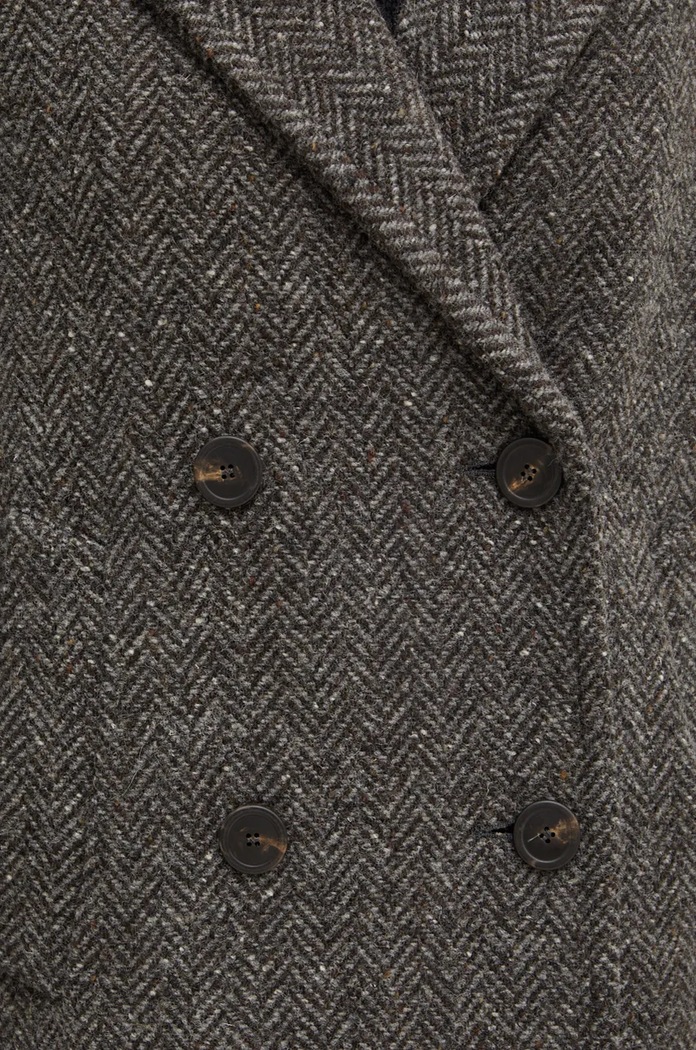 Vlněný kabát Weekend Max Mara 2425016042600 šedá
