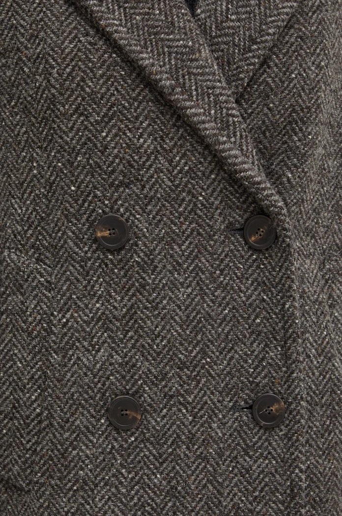 Vlněný kabát Weekend Max Mara 2425016042600 šedá