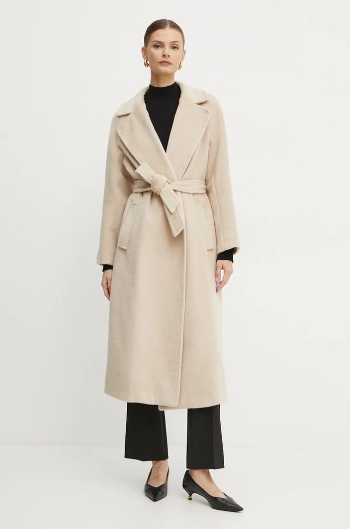 Vuneni kaput Weekend Max Mara bež 2425016102600