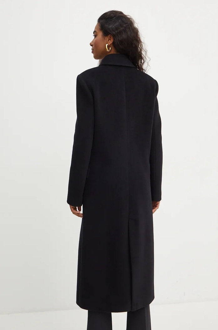 Patrizia Pepe palton de lana 2O0165.A512 negru AW24