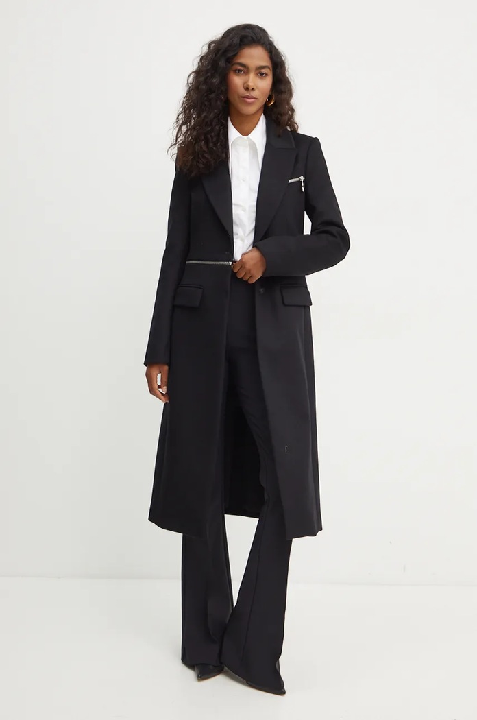 Patrizia Pepe cappotto in lana 2O0166.A171 nero AW24