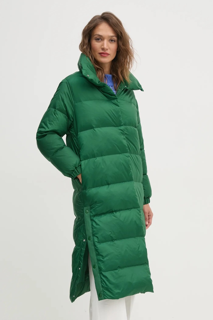 United Colors of Benetton geaca de puf verde 2TWDDN06S