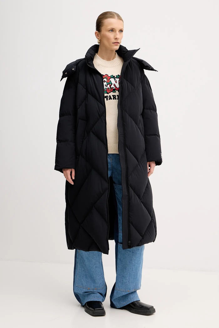 Kenzo pehelydzseki Long Down Jacket FE62OU1229NH.99 fekete AW24