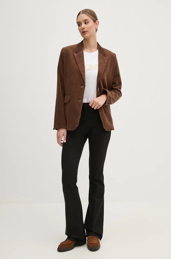Manšestrová bunda Pepe Jeans CARA PL402459 hnědá AW24