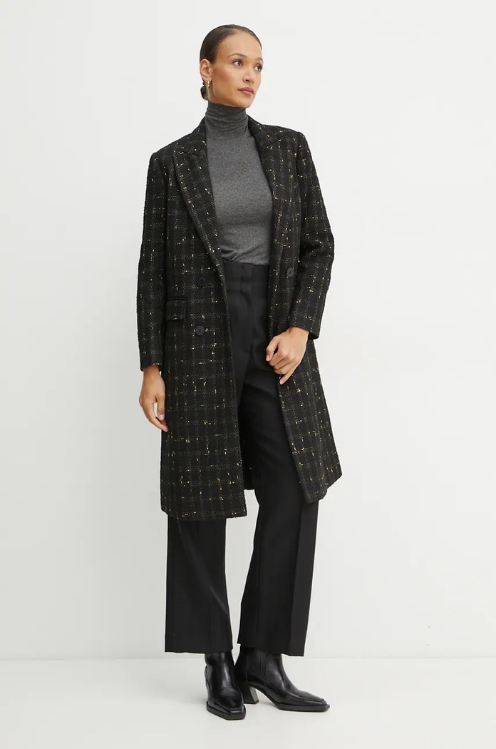 Twinset płaszcz 242TT2151 czarny AW24