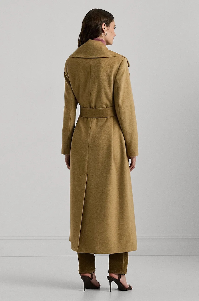 Lauren Ralph Lauren kabát s příměsí vlny 297962169 béžová AW25