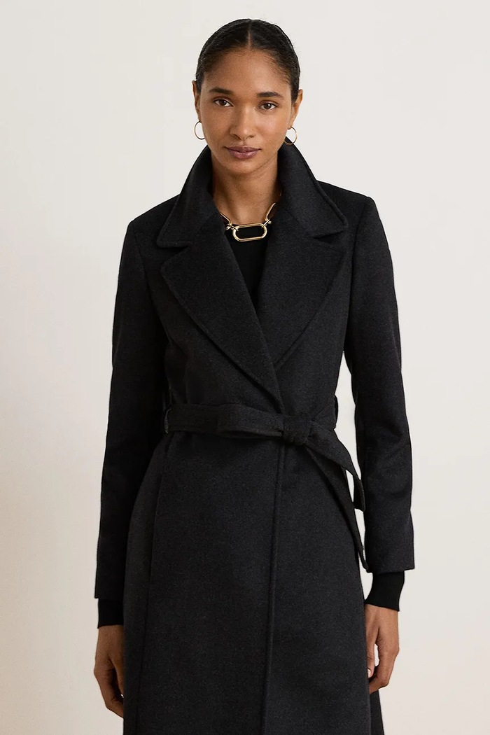 Odzież Lauren Ralph Lauren Płaszcz z dodatkiem wełny 297962169 szary