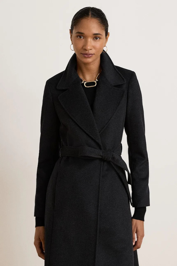 Odzież Lauren Ralph Lauren Płaszcz z dodatkiem wełny 297962169 szary