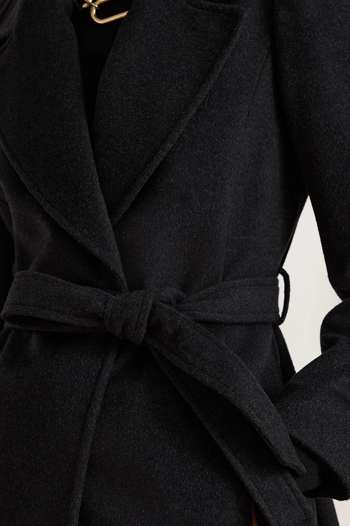 Płaszcz z dodatkiem wełny Lauren Ralph Lauren 297962169 szary