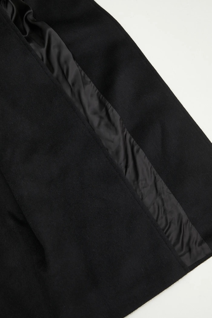 Μάλλινο παλτό A.P.C. Manteau Floriane WOAQZ.F01544.PLZ μαύρο