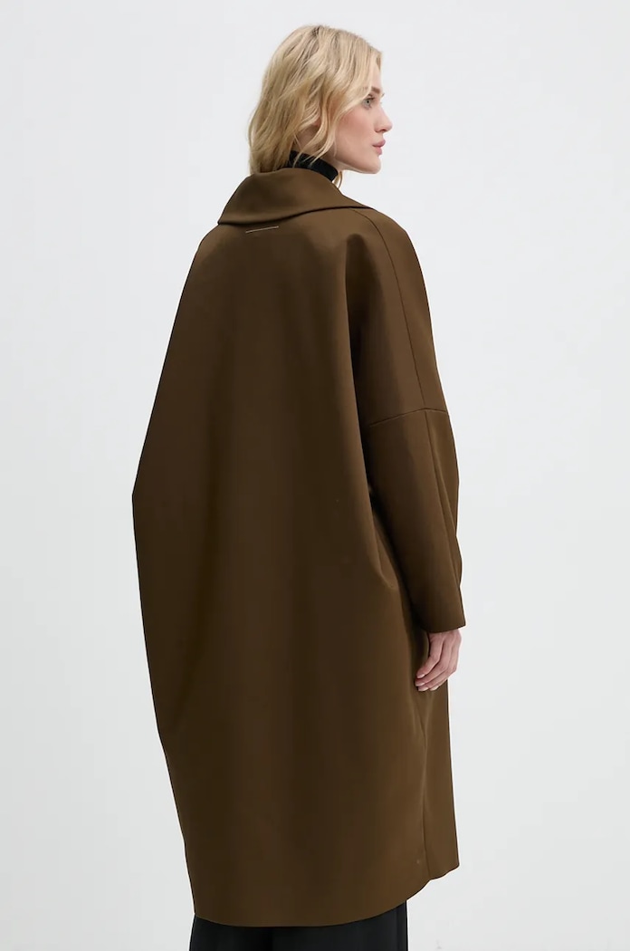 Îmbrăcăminte MM6 Maison Margiela palton S62AA0087.M35222 verde