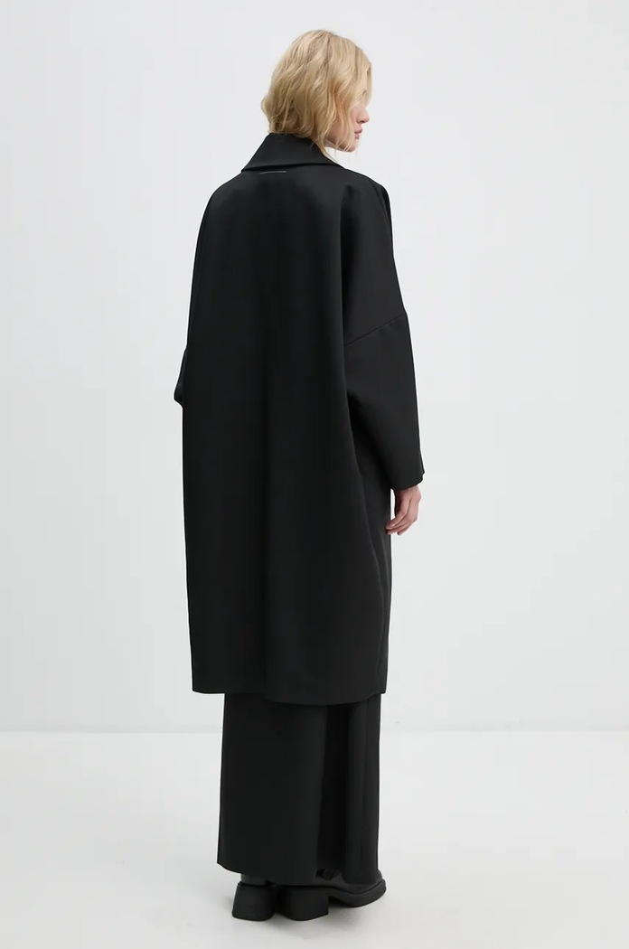 Ρούχα Παλτό MM6 Maison Margiela S62AA0087.M35222 μαύρο