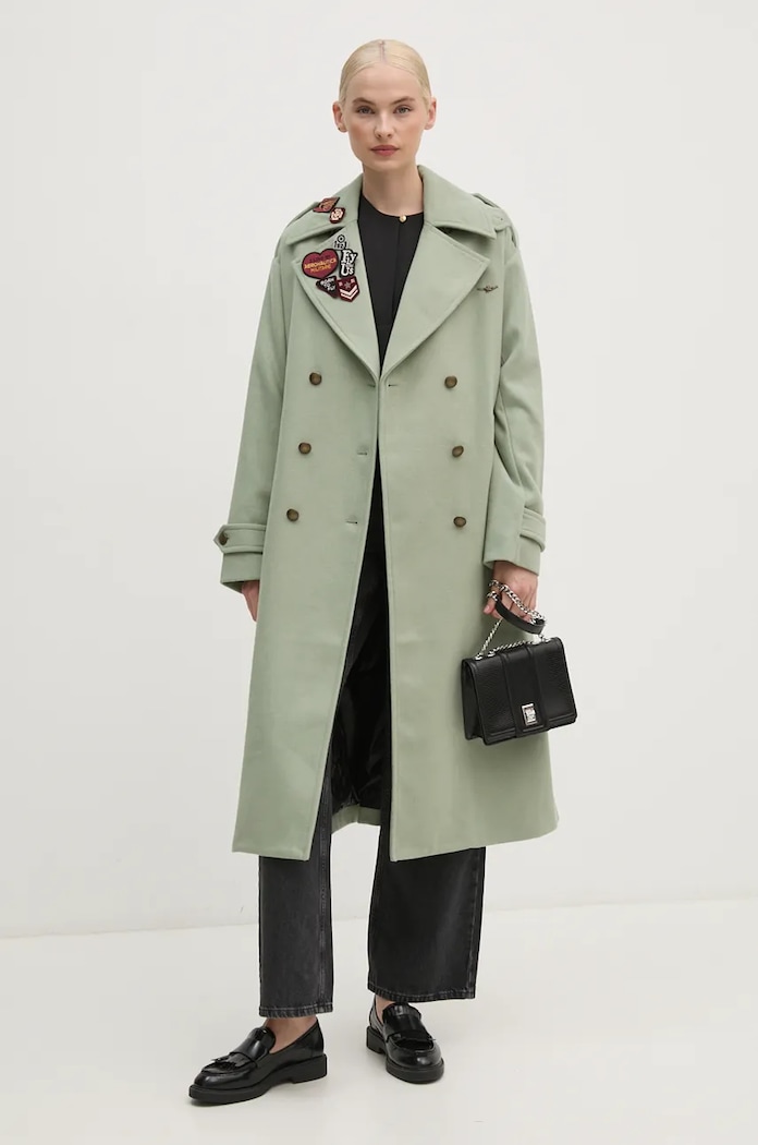 Aeronautica Militare cappotto con aggiunta di lana AB2971DCT3403