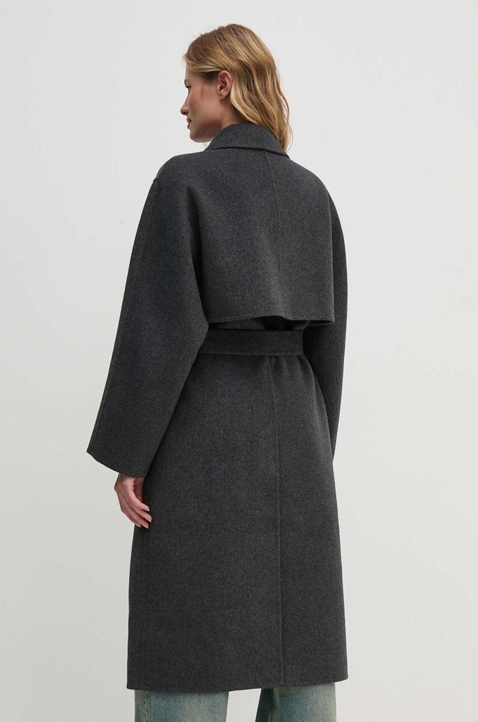Odzież Calvin Klein płaszcz 00040WL571 szary