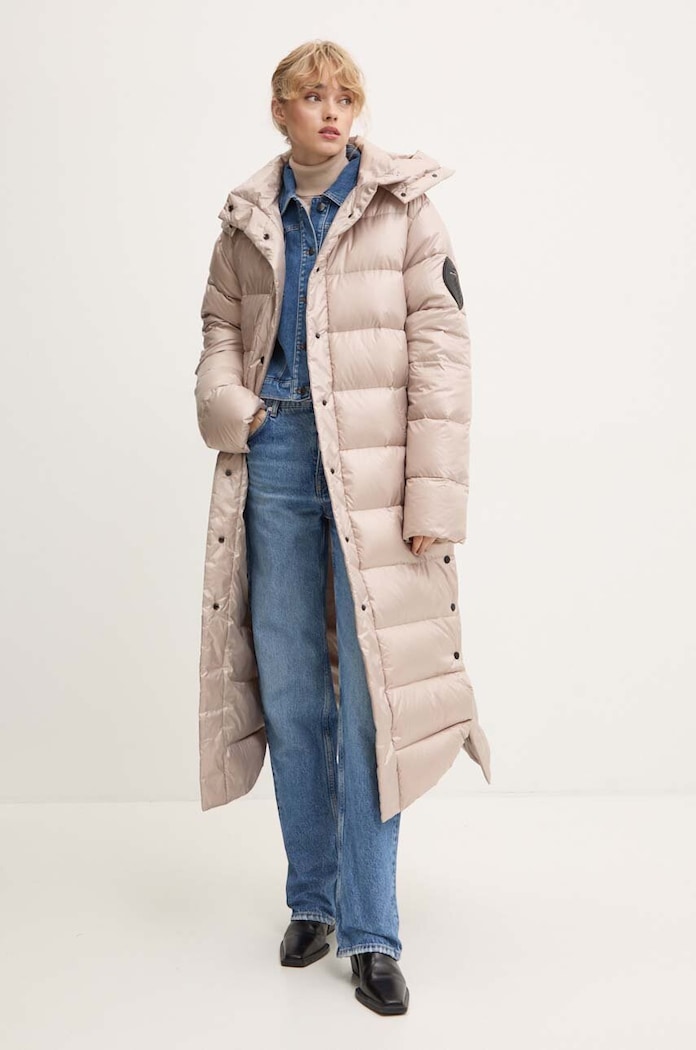 Páperová bunda MMC STUDIO PL ICELAND ICELAND.COAT béžová AW24