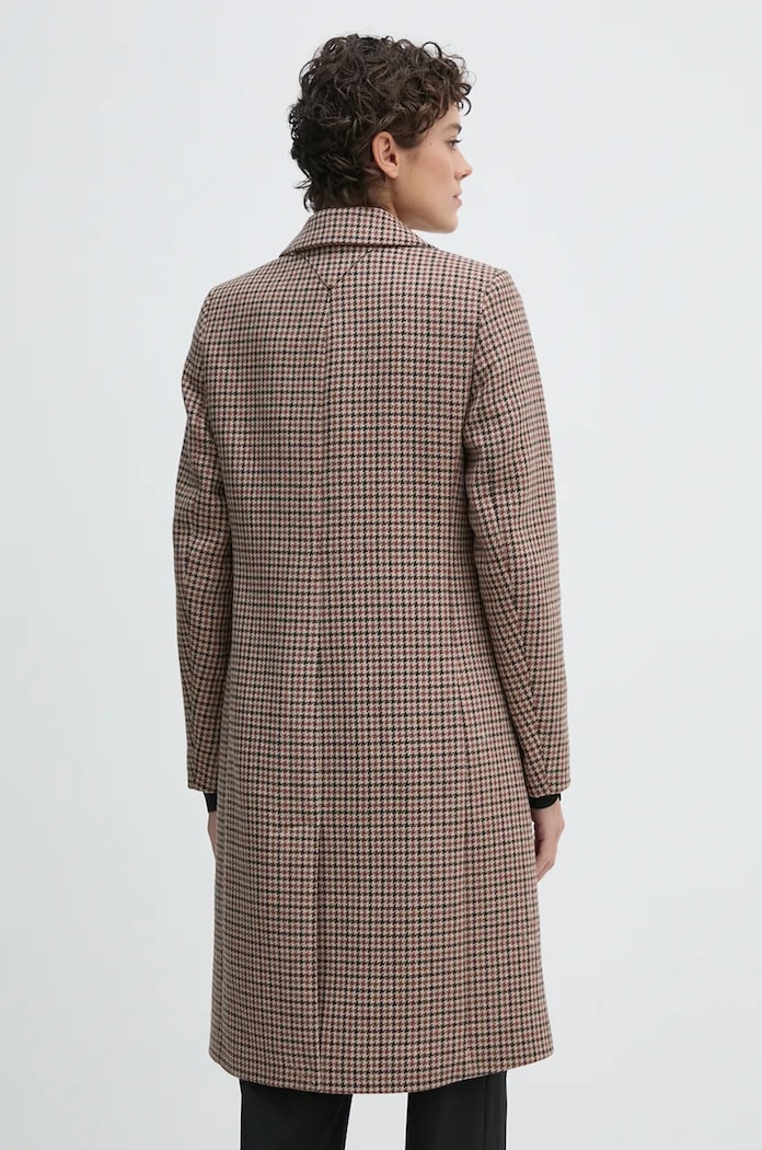 Oblečení Kabát s příměsí vlny Tommy Hilfiger WW0WW43195 béžová