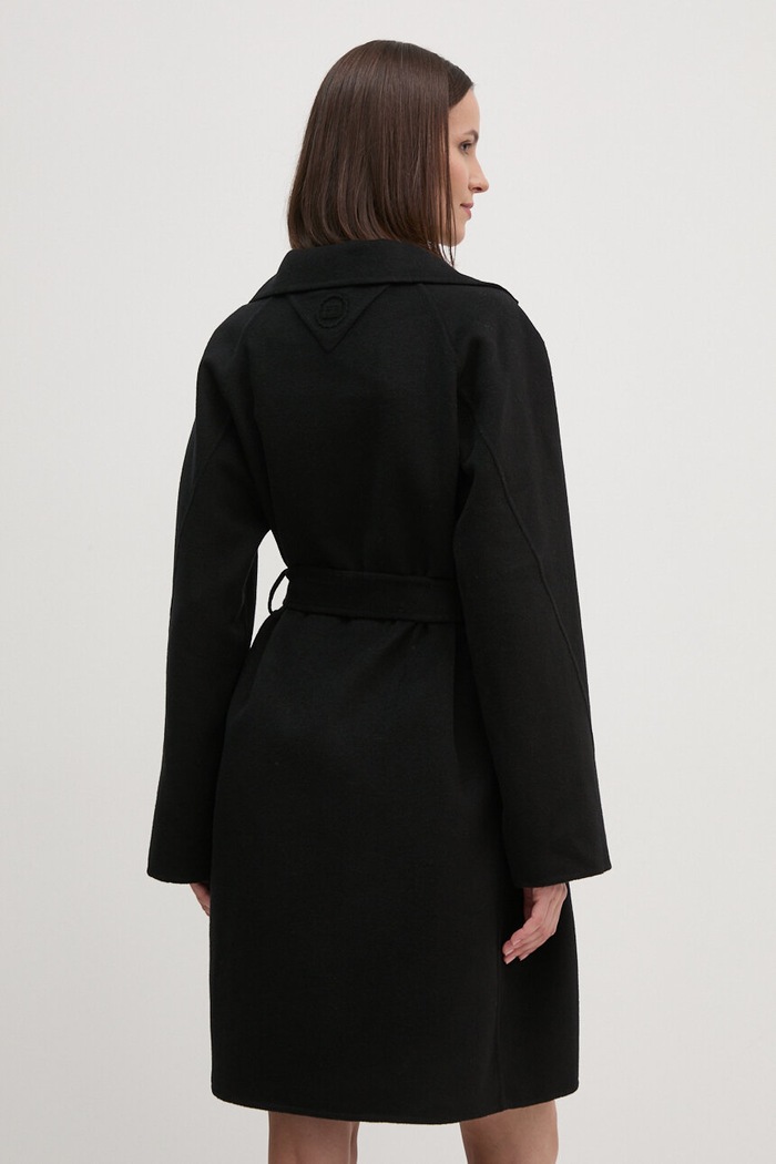 Abbigliamento Tommy Hilfiger cappotto in lana WW0WW43603 nero