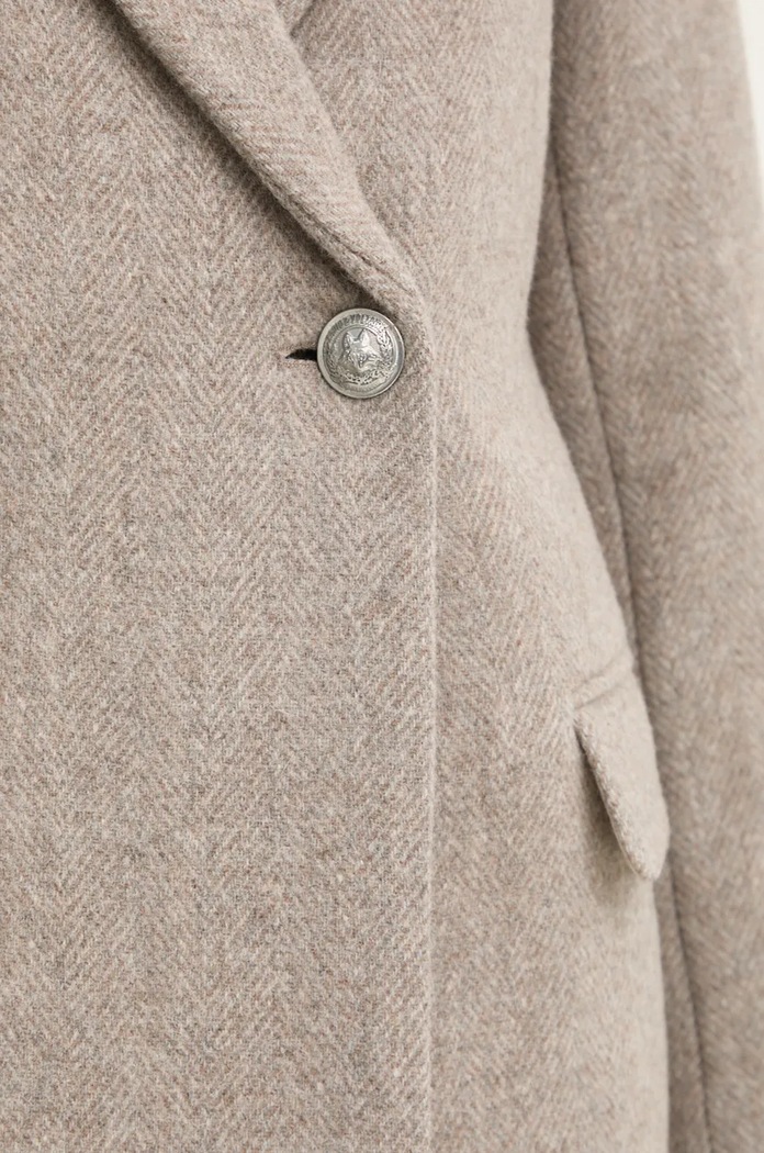 Vlněný kabát ZADIG&VOLTAIRE WWCO00219 béžová
