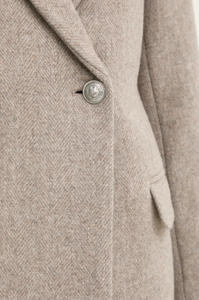 Vlněný kabát ZADIG&VOLTAIRE WWCO00219 béžová